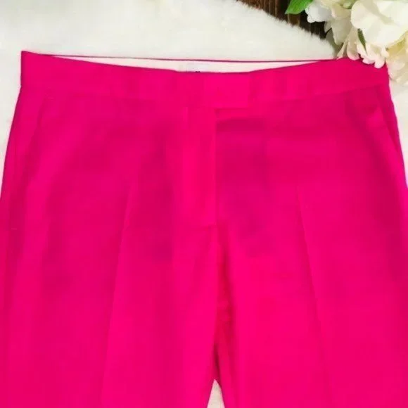 PS PAUL SMITH Wool Pant Straight Leg‎ Trouser Fuchsia Made in Portugal, 4-6